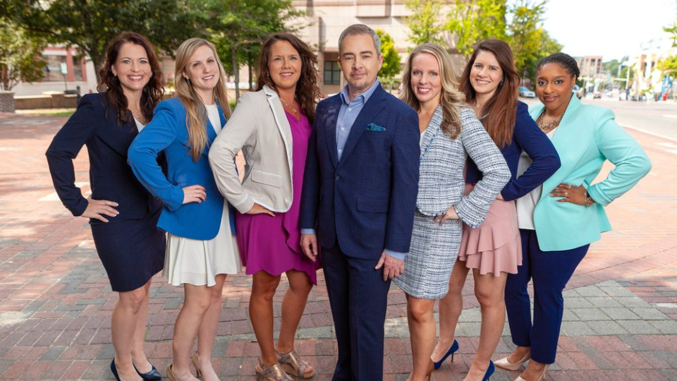 Ellis Family Law attorneys posing for a group photo.