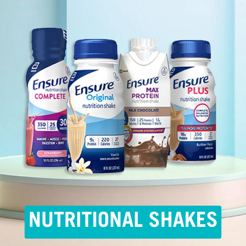 Nutritional shakes, ensure.