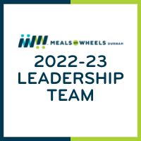 Meals on Wheels Durham 2022-23 Leadership Team text graphic